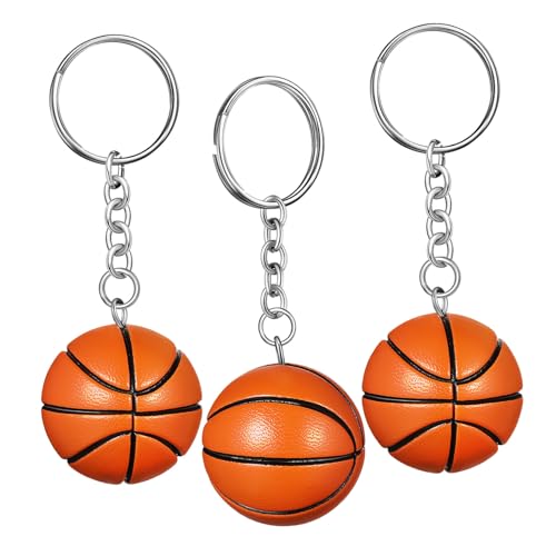 LAPYAPPE 3 Stück Basketball-schlüsselanhänger, Basketball-partygeschenke, Sport-schlüsselanhänger, Rucksack-anhänger Für Jungen, Basketball-auto, Hängende Dekoration von LAPYAPPE