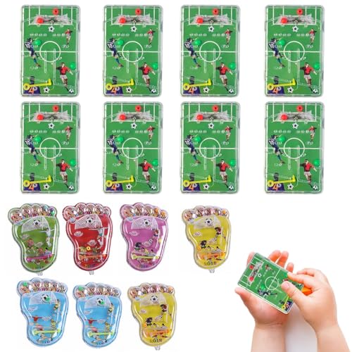 LAQWYNKB 15 Stück Flipperspiel Fußball - Mini Flipperspiel Fußball, Ideal als Mitbringsel und Party-Geschenke - Niedliche und Unterhaltsame Fußsohlen- und Quadratische Formen von LAQWYNKB