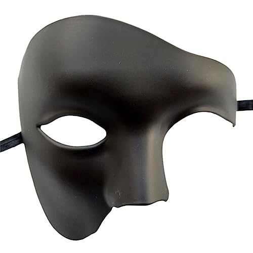 Festival Augenmaske für Maskerade Party Tanz Punk Maske Kostüm Halloween Halbgesichtsmaske für Dekorationen Halloween Maske Karneval Maske für Erwachsene Halbgesichtsmaske für Männer Halloween Maske von LARUISEE