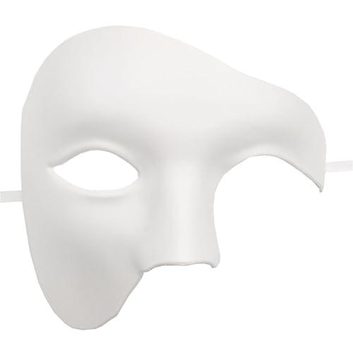 Festival Augenmaske für Maskerade Party Tanz Punk Maske Kostüm Halloween Halbgesichtsmaske für Dekorationen Halloween Maske Karneval Maske für Erwachsene Halbgesichtsmaske für Männer Halloween Maske von LARUISEE