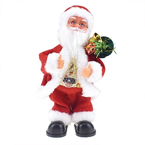 LARUISEE 30cm/12'' Elektrischer Musikspielzeugfigur Miniatur Elektrospielzeug Weihnachten Heimdekoration Schreibtisch Ornament von LARUISEE