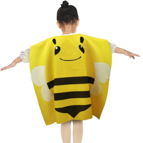 LARUISEE Bienen/Marienkäfer-Kostüm, Zubehör, Honigbiene/Marienkäfer, Umhang mit Augenmaske, Halloween, Cosplay, Party, Jungen, Mädchen, Bienenkostüm, Erwachsene Damen von LARUISEE