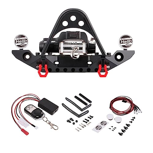 LARUISEE Frontstoßstange Windenlichthaken 1:10 Climbing Crawlers Auto Metallteile Feine Verarbeitung von LARUISEE