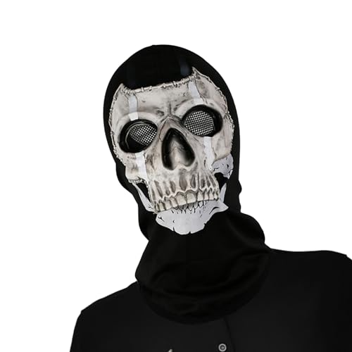 LARUISEE Halloween-Totenkopf-Maske, Totenkopf-Gesichtsmaske, Vollkopf-Maske, Totenkopf-Maske für Männer und Frauen, Halloween, Cosplay, Verkleidung, Totenkopfmaske, Vollgesichtsmaske, von LARUISEE