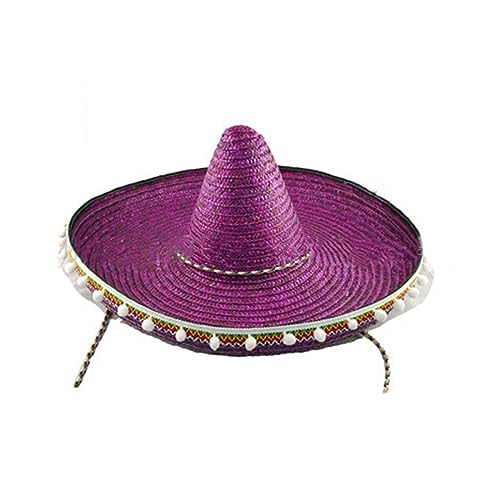 LARUISEE Handgefertigter Sombrero-Hut aus Mexikanern, klein bis groß, perfekt für spanische Feiertage, Mexikaner, Partyhut, Sombrero-Hüte für Herren von LARUISEE