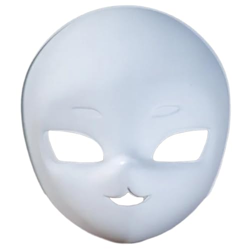 LARUISEE Maske für Halloween, Cosplay, Party, handbemalt, Maske, blanko, bemalbar, Maske, Make-up von LARUISEE