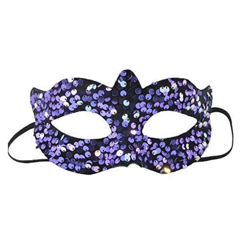 LARUISEE Maskerade Maske Pailletten Maske Halbgesichtsmaske Halloween Party Maske Abend Abschlussball Maske für Karneval Nachtclub Ball Pailletten Maske Halloween Party Maske Frauen Maskerade Maske von LARUISEE