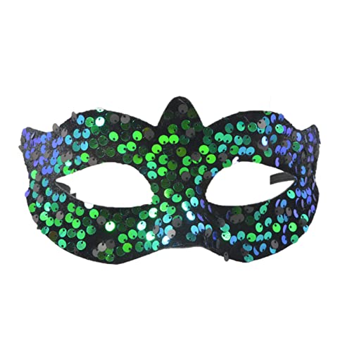 LARUISEE Maskerade Maske Pailletten Maske Halbgesichtsmaske Halloween Party Maske Abend Abschlussball Maske für Karneval Nachtclub Ball Pailletten Maske Halloween Party Maske Frauen Maskerade Maske von LARUISEE