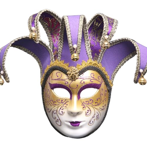 LARUISEE Maskerade Maske Vollgesichtsmaske Karneval Kostüm Cosplay Dress Up Zubehör für Karneval Party Halloween Maske für Erwachsene Halloween Maske für Männer Halloween Maske für Frauen von LARUISEE