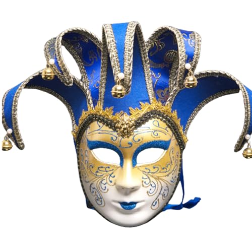 LARUISEE Maskerade Maske Vollgesichtsmaske Karneval Kostüm Cosplay Dress Up Zubehör für Karneval Party Halloween Maske für Erwachsene Halloween Maske für Männer Halloween Maske für Frauen von LARUISEE