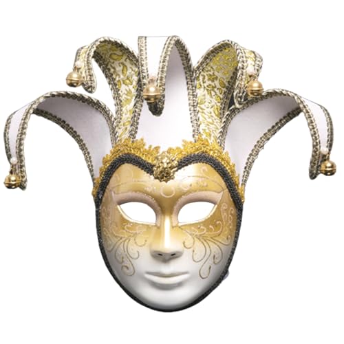 LARUISEE Maskerade Maske Vollgesichtsmaske Karneval Kostüm Cosplay Dress Up Zubehör für Karneval Party Halloween Maske für Erwachsene Halloween Maske für Männer Halloween Maske für Frauen von LARUISEE