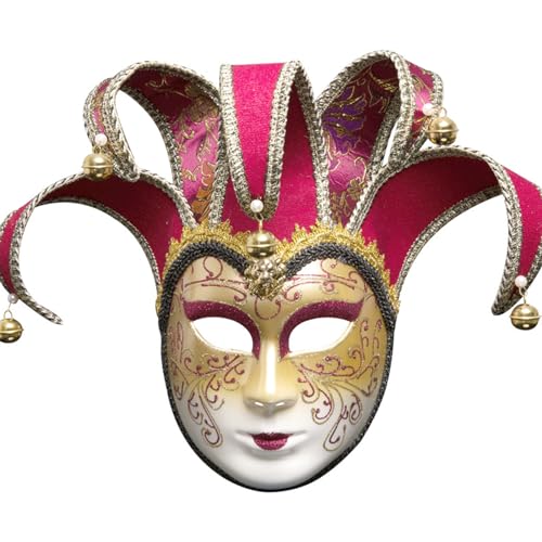 LARUISEE Maskerade Maske Vollgesichtsmaske Karneval Kostüm Cosplay Dress Up Zubehör für Karneval Party Halloween Maske für Erwachsene Halloween Maske für Männer Halloween Maske für Frauen von LARUISEE