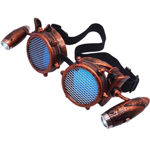 LARUISEE Retro Sonnenbrille Brille Steampunk Gothics Brille Retro Steampunk Brille für Halloween Erwachsene Cosplays Kostüme Brille Steampunk Brille Gothic Brille von LARUISEE