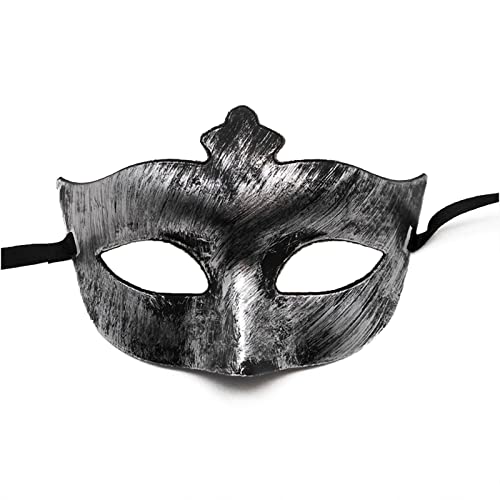 LARUISEE Unisex Maskerade Maske Halbgesichtsmaske Antike Party Maske Halloween Kostüme Zubehör für Karneval Club Antike Maske für Männer Frauen Halloween Halbgesichtsmaske Partymaske Maskerade Maske von LARUISEE