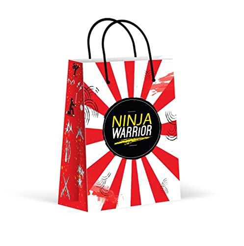 LARZN Premium Ninja Party-Taschen, Partys, Feiern, Dekorationen, 12 Stück von LARZN