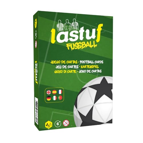 LASTUF Fußballspiel für Kinder – Familienkartenspiel – Geschenk für Mädchen und Jungen – Spaß und Unterhaltung – Reisen – Ab 6 Jahren von LASTUF