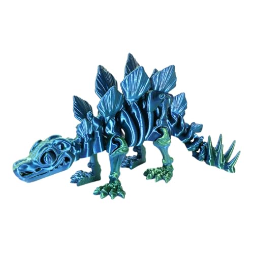 LATAFA 3D-Drucktier, 3D-gedrucktes Dinosaurierspielzeug | Dinosaurier-Spielzeugstatue,Zappelspielzeug für Erwachsene, kinderfreundliches Dinosaurier-Skelett-Spielzeug für den Vorschulunterricht von LATAFA