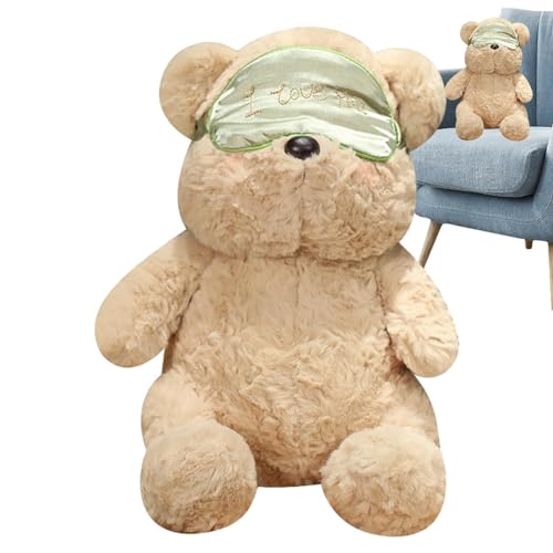 LATAFA Bären-Plüschtiere, Bären-Stofftier, Soft Bear Wear Maskenspielzeug, Simulation Gefüllte Plüschtiere Bärenpuppe Niedliches Tierstofftier, Entzückende Bärenpuppe, Weiches Lesebegleiterspielzeug von LATAFA