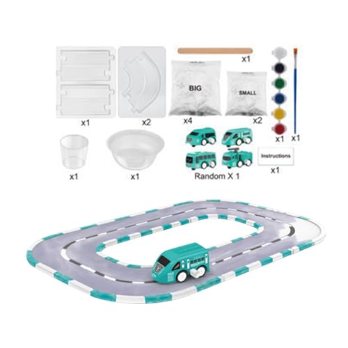 LATAFA Gleis-Lackierspielzeug,Gleis-Gleisspielzeug - Malset Track Play Set - Mini-Schienen-Set, pädagogisches Malspur-Spielzeug-Spielset für Kindertag, Geburtstagsgeschenke von LATAFA