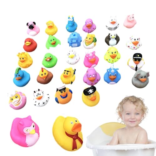 LATAFA Verschiedene Enten | Kreative und niedliche Gummienten | Coole Gummienten für Geburtstagsfeiern in der Dusche, Bade-Gummienten für die Sommer-Strand-Pool-Party im Klassenzimmer von LATAFA