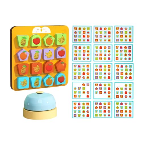 Lernpuzzle für Kinder, passendes Formpuzzle für Kleinkinder | Lernpuzzle Formsortierpuzzle - Puzzle für die frühe Bildung, sensorisches Holzspielzeug für Kinder, und Mädchen von LATAFA