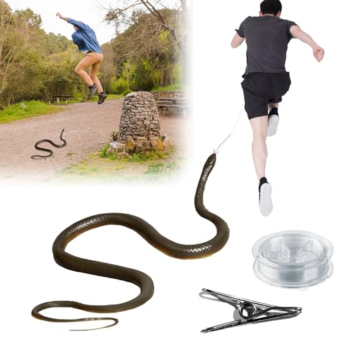 Golf Snake Prank with String and Clip - Snake on A String Prank Props, Clip on Snake Prank for Teasing Friends, Realistic Snake Prank, That Chases People, Snake Prank Never Gets Old (A) von LAUFUY