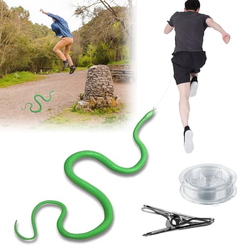 Golf Snake Prank with String and Clip - Snake on A String Prank Props, Clip on Snake Prank for Teasing Friends, Realistic Snake Prank, That Chases People, Snake Prank Never Gets Old (D) von LAUFUY