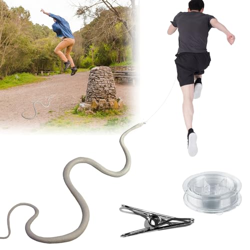 Golf Snake Prank with String and Clip - Snake on A String Prank Props, Clip on Snake Prank for Teasing Friends, Realistic Snake Prank That Chases People, Snake Prank Never Gets Old (C) von LAUFUY