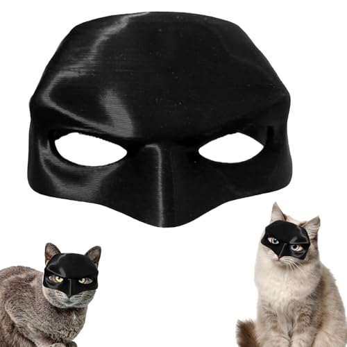 Katze Fledermausmaske, Fledermausmaske, Katzen-Cosplay-Hut, Fledermaus-Katzen-Maske für Halloween-Kostüm, Party-Dekoration, Katzen-Cosplay, Fledermaus-Kostümmaske, niedliche Katzen-Verkleidungszubehör von LAUFUY