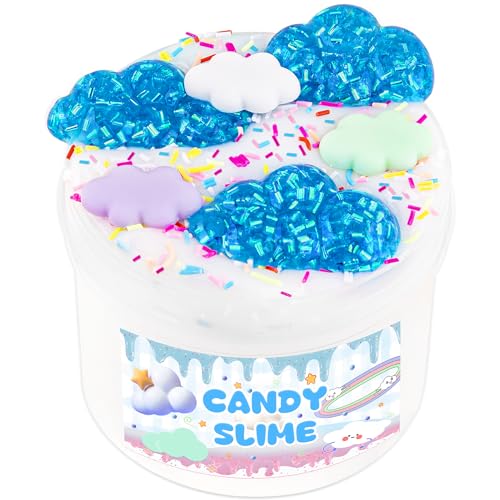 LAWOHO Slime Set enthält 200ml Gelber Schleim, 50ml Grüner Klarer Schleim & 3 Slime Add-Ins, Slime Party Favors für Kinder 8-12, Schleim Kinder Set Geburtstag Halloween Weihnachten Ostern Geschenke von LAWOHO