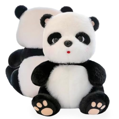 LAjuu Panda Plüschtier 25cm Panda Kuscheltiere Baby Plüsch Puppe Stofftier Kissen Plüschtier Panda Baby Plüschfigur Panda Kuscheltier Weiche Panda Geschenk von LAjuu