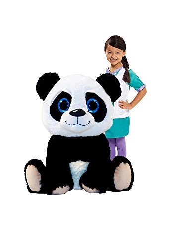 LB Panda Kuscheltier mit großen Glitzeraugen XXXXL Plüschtier sitzend 75 cm Plüsch von LB