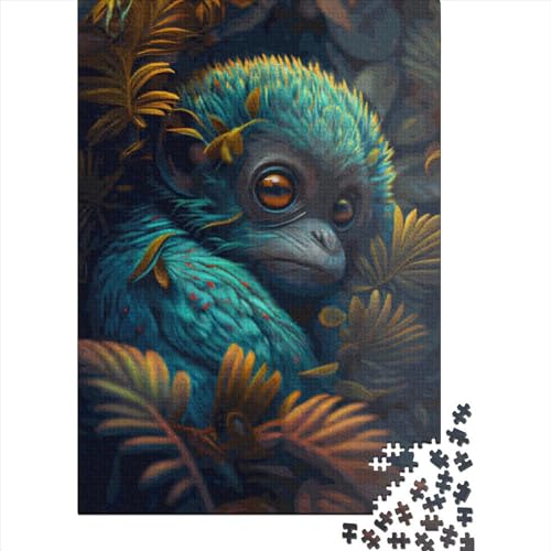 1000-teilige Puzzles für Erwachsene und Jugendliche, Alien-Affe-Puzzles, Holzpuzzle, Lernspielzeug, Lernspielzeug, Familienspiele, 1000 Teile (75 x 50 cm) von LBLmoney