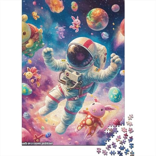 1000-teiliges Astronauten-Puzzle für Erwachsene, Puzzle, Puzzles für Erwachsene, Puzzles für Erwachsene, Lernspiel, Herausforderungsspielzeug, 1000 Stück (75 x 50 cm) von LBLmoney