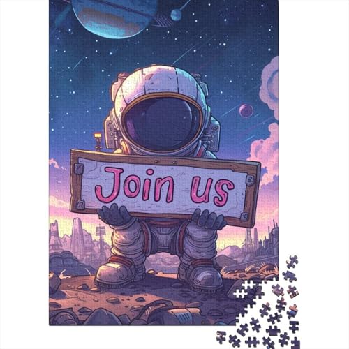 1000-teiliges Astronauten-Puzzle für Erwachsene, Puzzle für Erwachsene, Puzzles für Erwachsene, Lernspiel, Herausforderungsspielzeug, 1000 Teile (75 x 50 cm) von LBLmoney