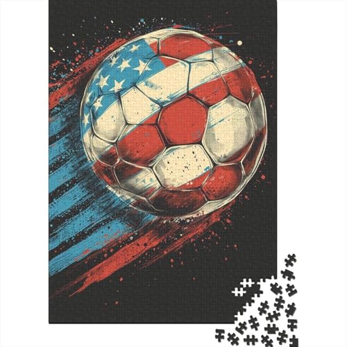 1000-teiliges Fußball-Puzzle für Erwachsene, Puzzle, Puzzles für Erwachsene, Puzzles für Erwachsene, Lernspiel, Herausforderungsspielzeug, 1000 Stück (75 x 50 cm) von LBLmoney