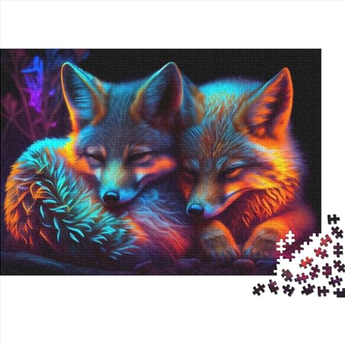 1000-teiliges Puzzle für Erwachsene, Tier-Wolf-Puzzles, schwieriges Puzzle, Lernspiele, Heimdekoration, 1000 Teile (75 x 50 cm) von LBLmoney