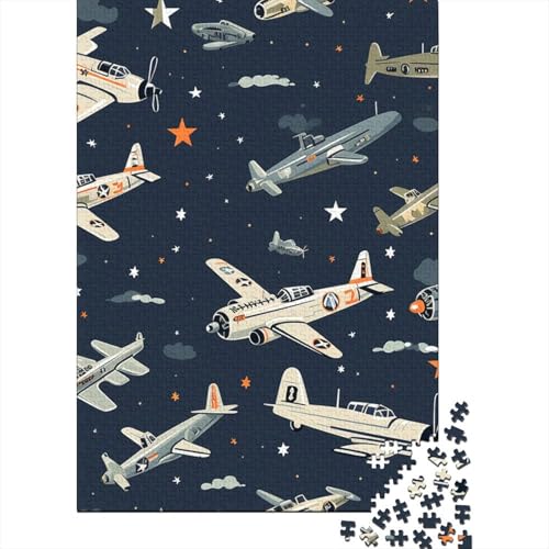 300-teiliges Flugzeug-Puzzle für Erwachsene, Puzzles, Puzzles für Erwachsene, Lernspiel, Herausforderungsspielzeug, 300 Stück (40 x 28 cm) von LBLmoney