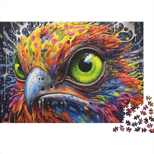 Art Bird Eagle Puzzles 1000 Teile Holzpuzzles für Erwachsene Puzzlespiele Lernspielzeug 1000 Teile (75x50cm) von LBLmoney