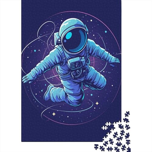 Astronauten-Puzzle, 1000 Teile, Holzpuzzle, Puzzle für Erwachsene, Denksport-Puzzle für Erwachsene, 1000 Teile (75 x 50 cm) von LBLmoney