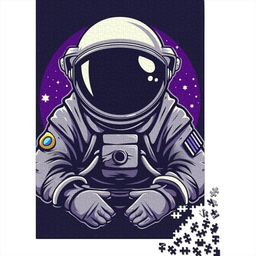 Astronauten-Puzzle, 1000-teiliges Holzpuzzle für Erwachsene und Teenager, Lernspiel für Erwachsene und Teenager, 1000 Teile (75 x 50 cm) von LBLmoney