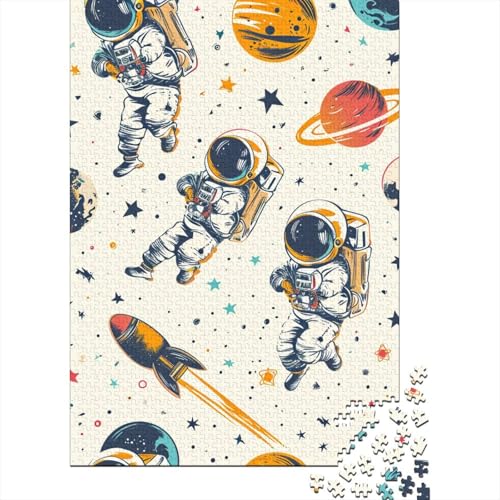 Astronauten-Puzzle, 500 Teile, Holzpuzzle für Erwachsene und Teenager, Puzzle für Erwachsene, 500 Teile (52 x 38 cm) von LBLmoney