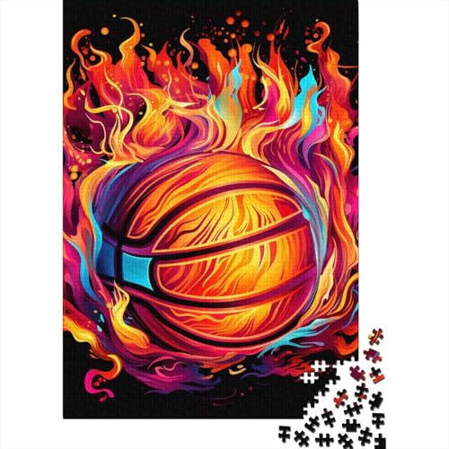 Basketball-Puzzle, 1000 Teile, Holzpuzzle für Erwachsene und Teenager, Lernspiel für Erwachsene und Teenager, 1000 Teile (75 x 50 cm) von LBLmoney