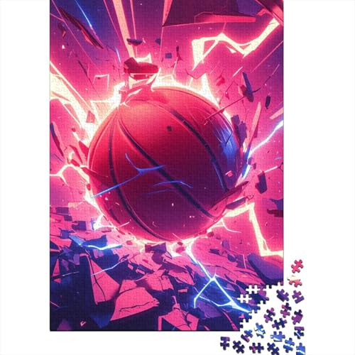 Basketball-Puzzle, 300 Teile, für Erwachsene, Puzzle 300 Teile, Lernpuzzle 300 Teile (40 x 28 cm) von LBLmoney