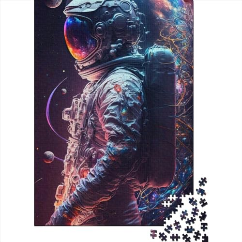 Color Astronaut 1000 Teile,Impossible Puzzle,Geschicklichkeitsspiel Für Die Ganze Familie, Erwachsenen Puzzlespiel Puzzel 1000pcs (75x50cm) von LBLmoney