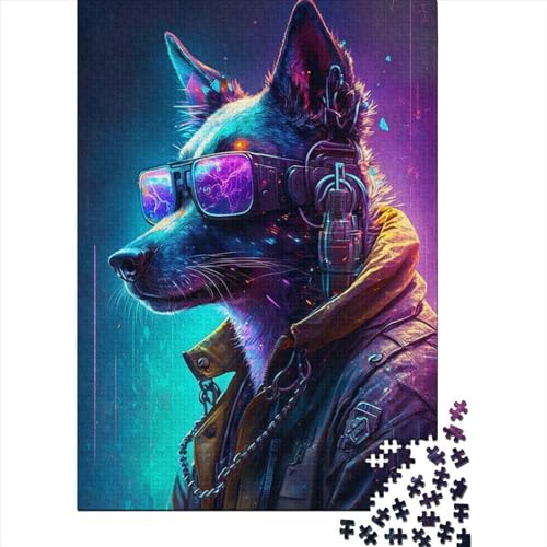 Colored Mechanical Dog1 Puzzle 1000 Teile,Puzzle Für Erwachsene, Impossible Puzzle, Geschicklichkeitsspiel Für Die Ganze Familie,Puzzle Legespiel- Erwachsenenpuzzle Puzzel 1000pcs (75x50cm) von LBLmoney