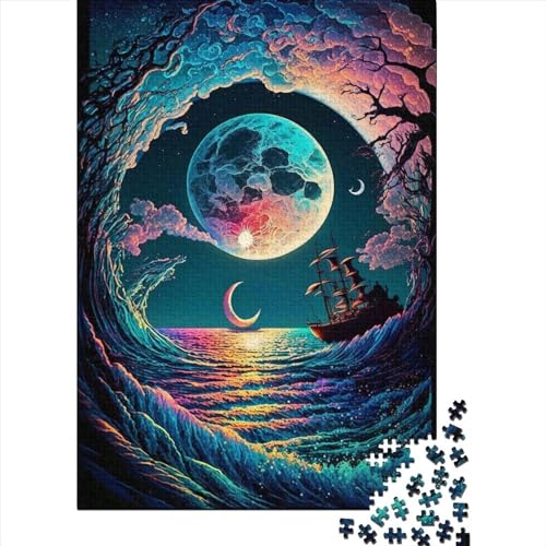 Colorful Waves4 Puzzle 1000 Teile Erwachsener Kniffel Spaß Für Die Ganze Familie - Abwechslungsreiche 1000 Puzzleteilige Motive Puzzlespiel Erwachsene, Puzzel 1000pcs (75x50cm) von LBLmoney