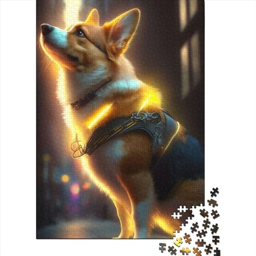 Corgi Dog 2 500 Teile, Impossible Puzzle,Geschicklichkeitsspiel Für Die Ganze Familie, Erwachsenenpuzzle Ab 14 Jahren Puzzel 500pcs (52x38cm) von LBLmoney