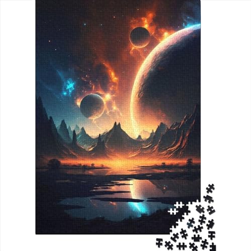 Cosmic_Horizon_Landscape Puzzle 1000 Teile,Puzzle Für Erwachsene, Impossible Puzzle, Geschicklichkeitsspiel Für Die Ganze Familie,Puzzle Legespiel- Erwachsenenpuzzle Puzzel 1000pcs (75x50cm) von LBLmoney