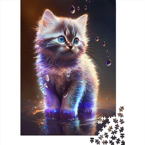 Cute Cosmic Kitten 1 Puzzle 1000 Teile Für Erwachsene Und Kinder Ab 14 Jahrenfür Stressabbauer Puzzlespiel Erwachsenen Puzzlespiel Puzzel 1000pcs (75x50cm) von LBLmoney